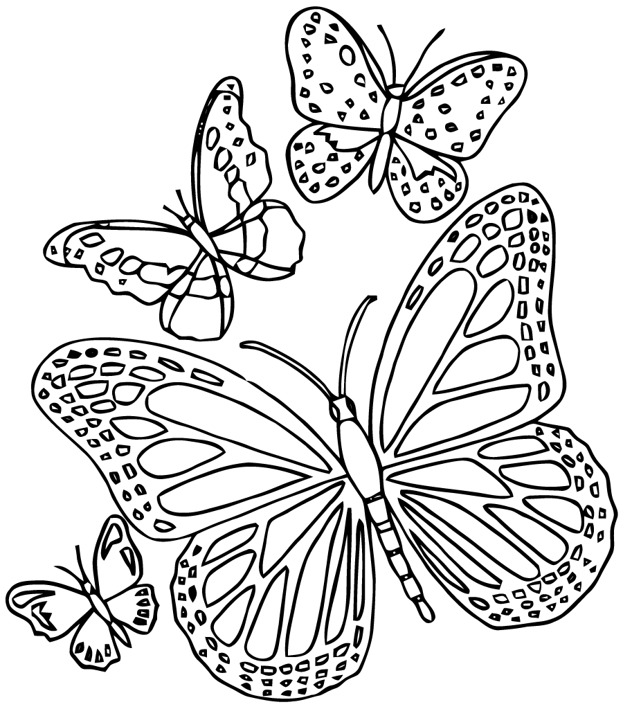 Coloring page: Butterfly Mandalas (Mandalas) #117400 - Free Printable Coloring Pages