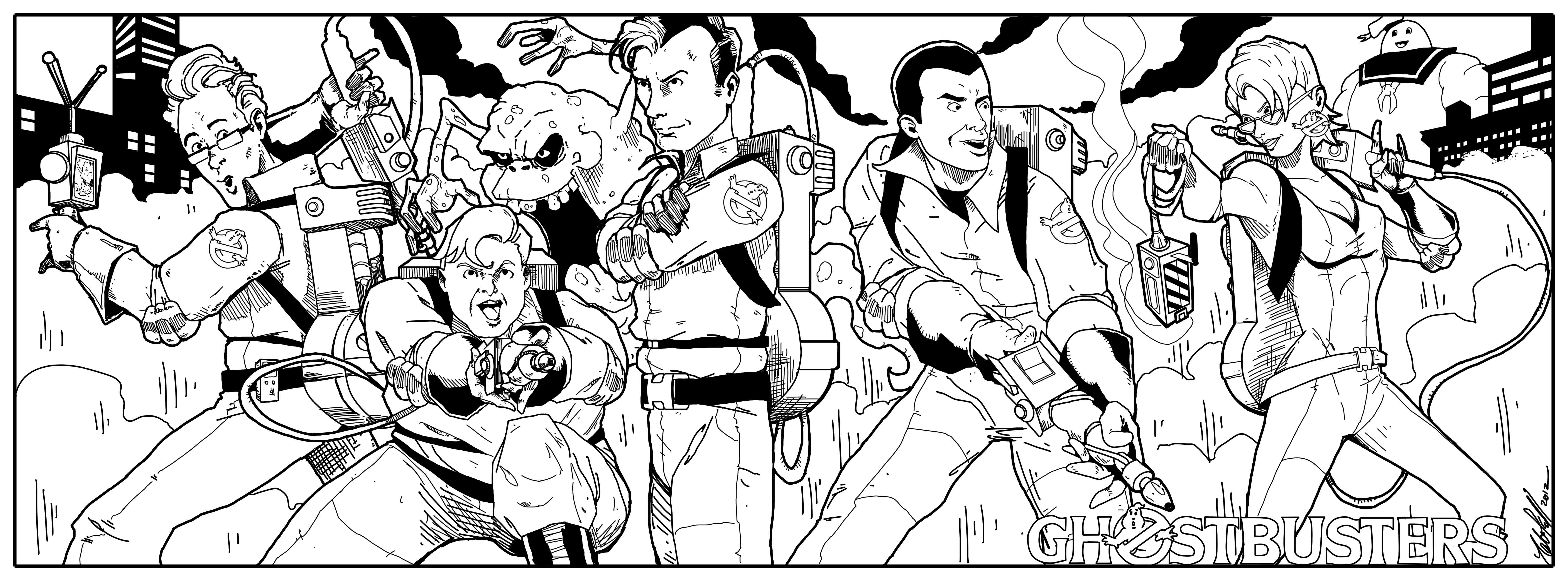 Coloring page: Ghostbusters (Movies) #134017 - Free Printable Coloring Pages