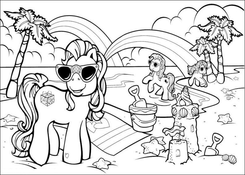 Coloring page: Beach (Nature) #159120 - Free Printable Coloring Pages