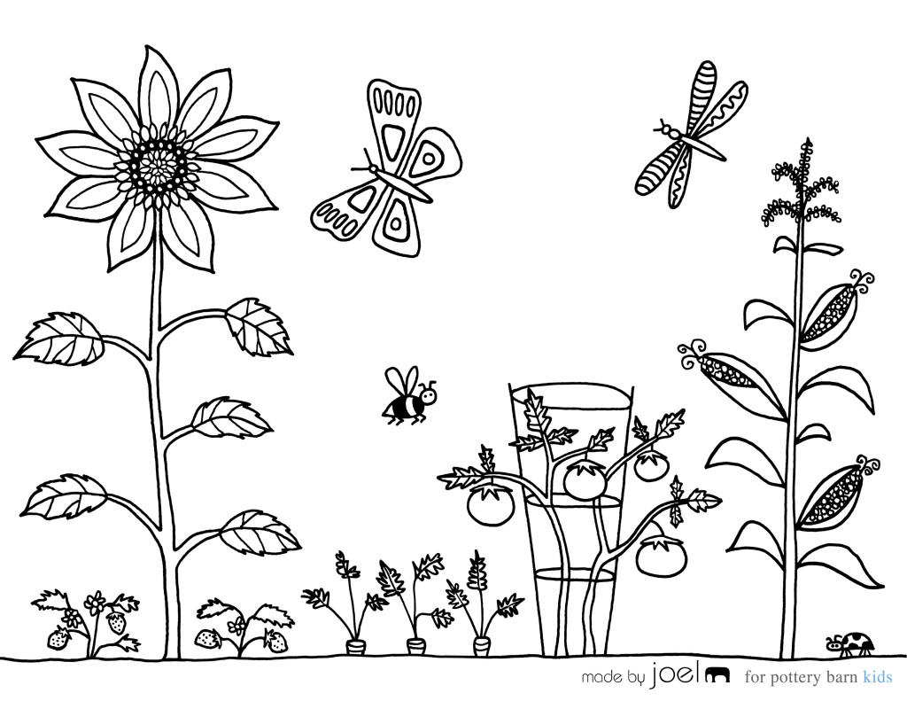 Coloring page: Garden (Nature) #166426 - Free Printable Coloring Pages