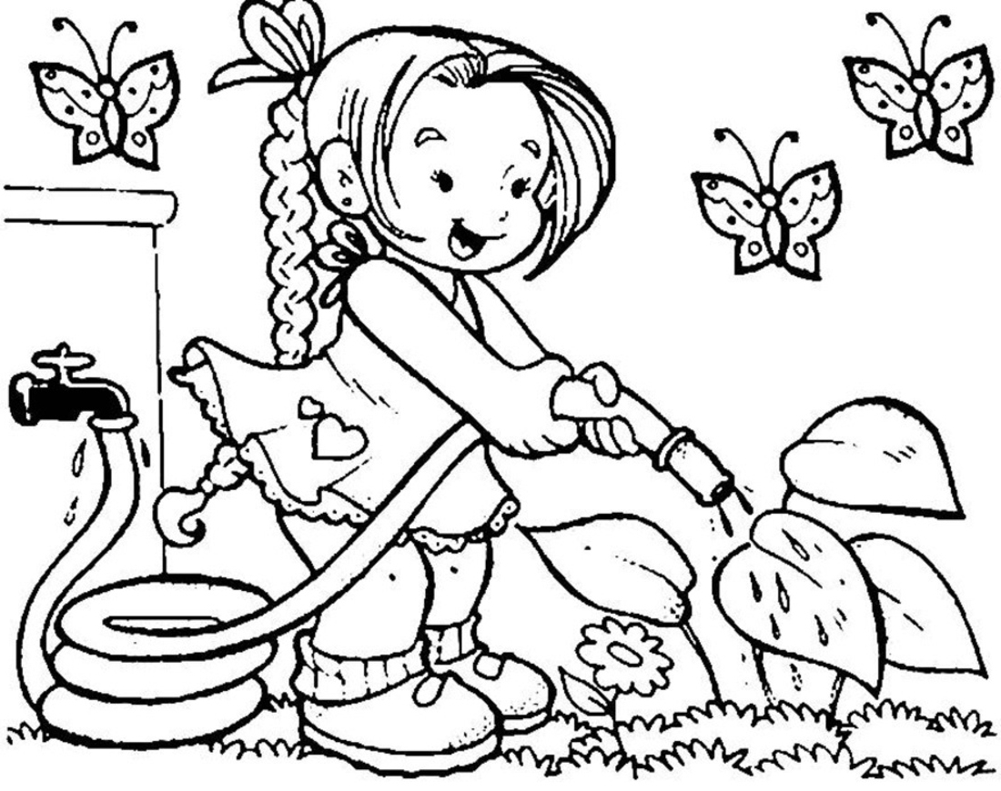 Coloring page: Garden (Nature) #166526 - Free Printable Coloring Pages