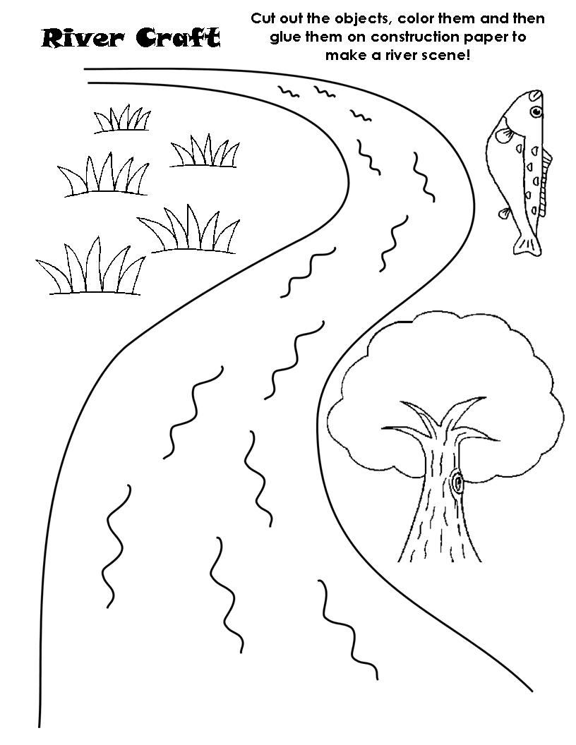 Coloring page: River (Nature) #159266 - Free Printable Coloring Pages