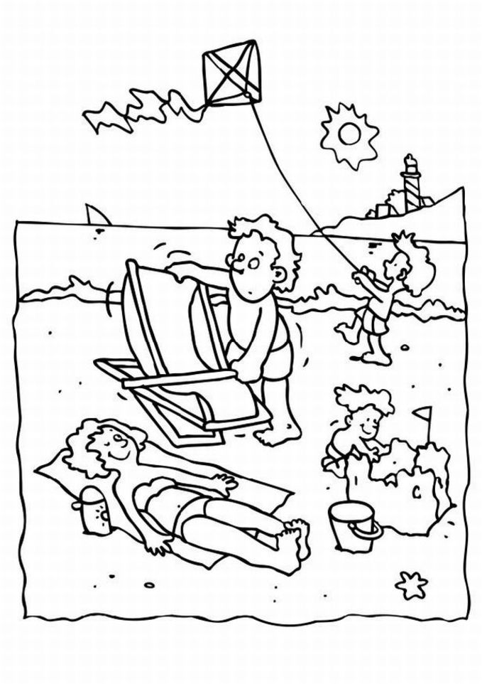 Coloring page: Summer season (Nature) #165105 - Free Printable Coloring Pages
