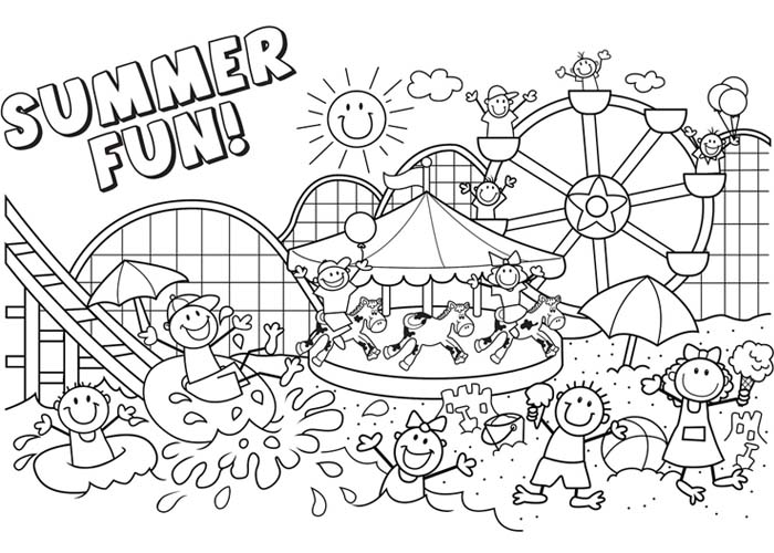 Coloring page: Summer season (Nature) #165155 - Free Printable Coloring Pages