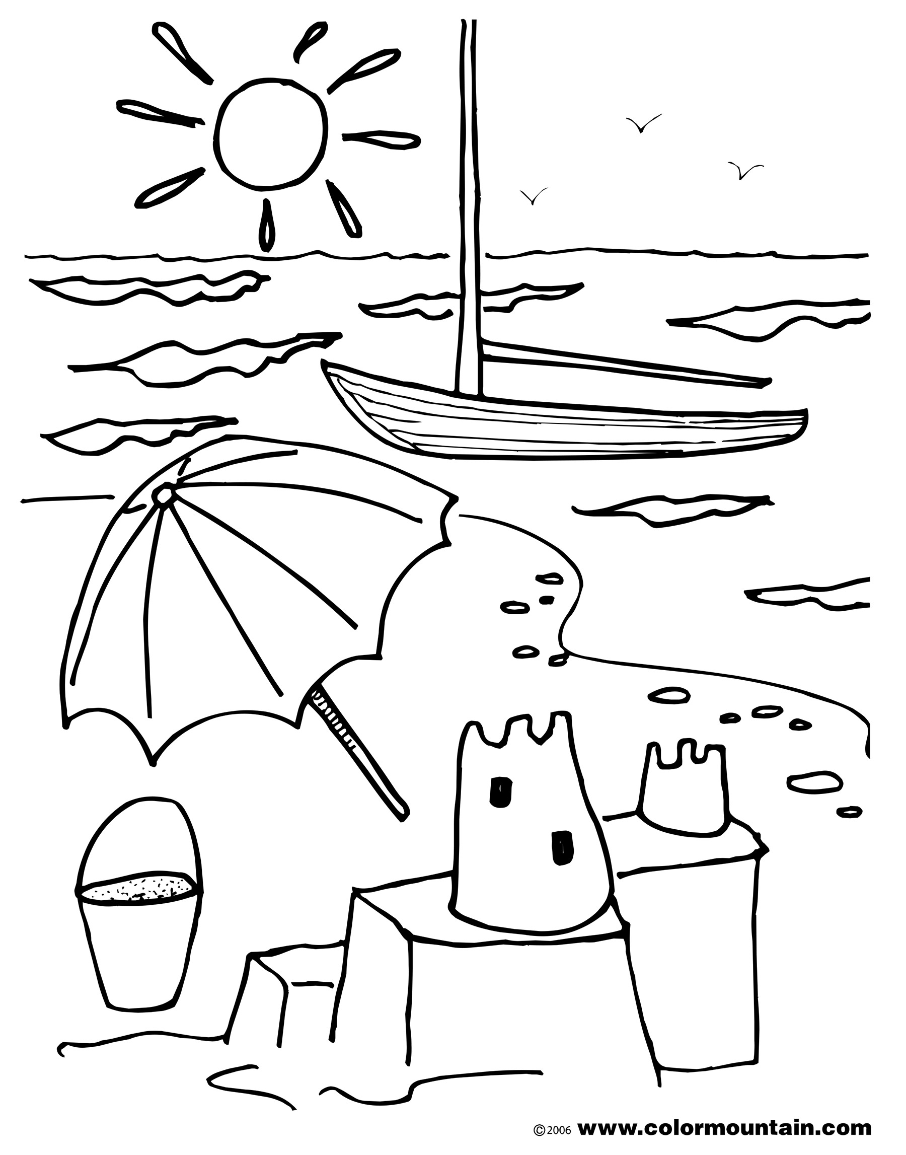 Coloring page: Summer season (Nature) #165442 - Free Printable Coloring Pages