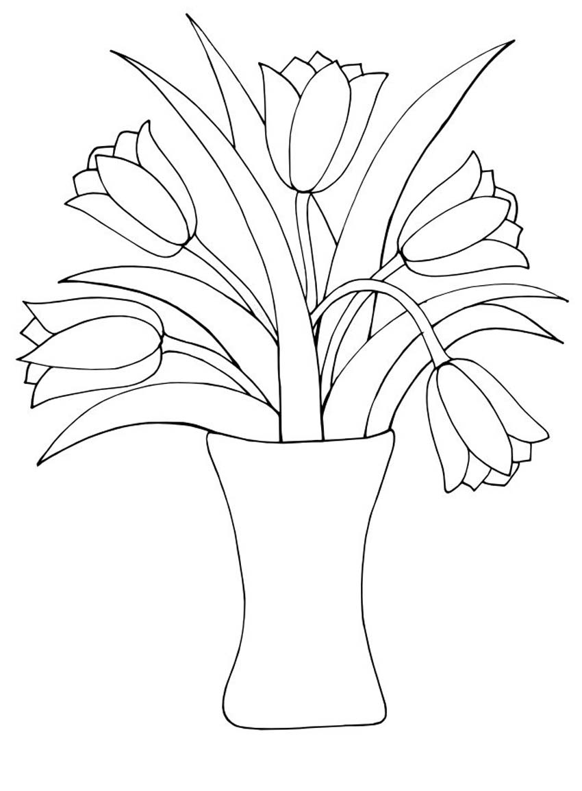 Coloring page: Tulip (Nature) #161654 - Free Printable Coloring Pages