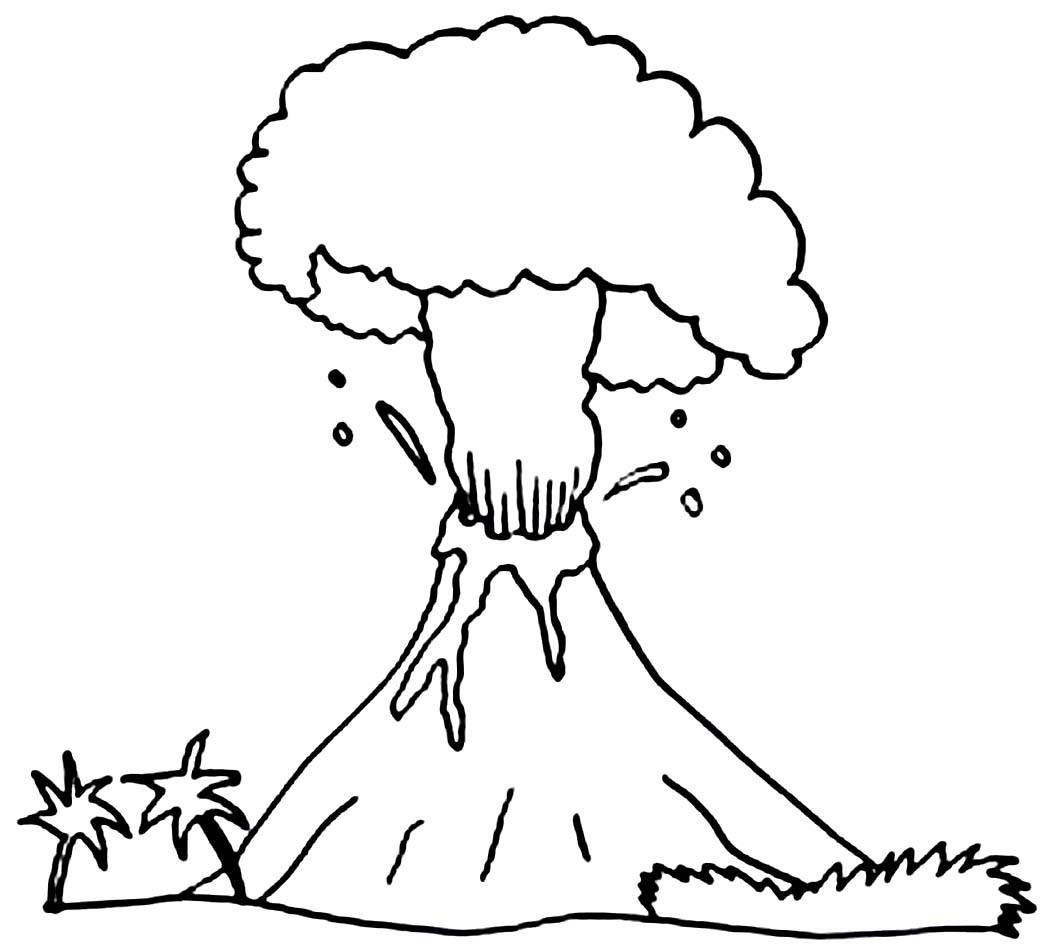 Coloring page: Volcano (Nature) #166565 - Free Printable Coloring Pages