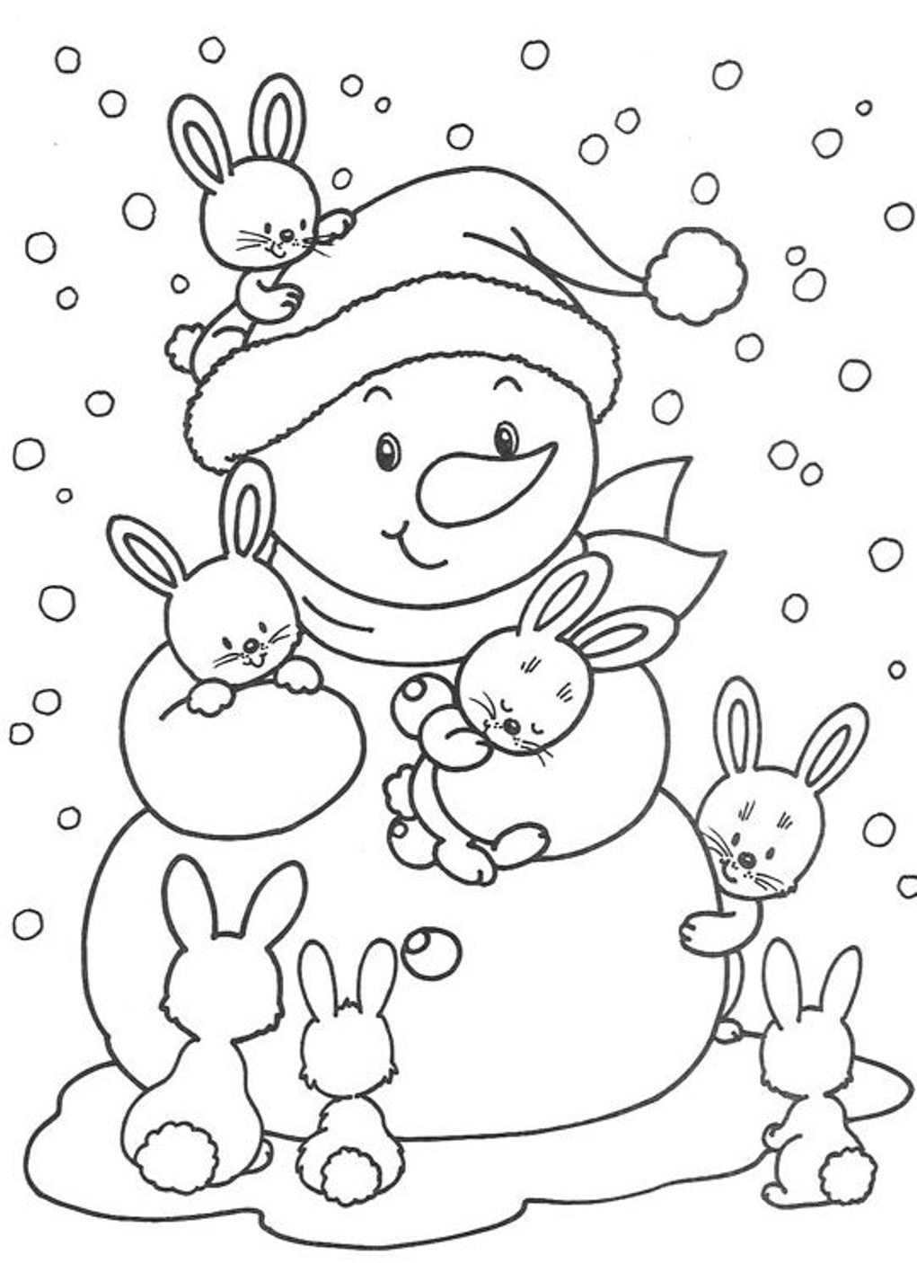 Coloring page: Winter season (Nature) #164411 - Free Printable Coloring Pages