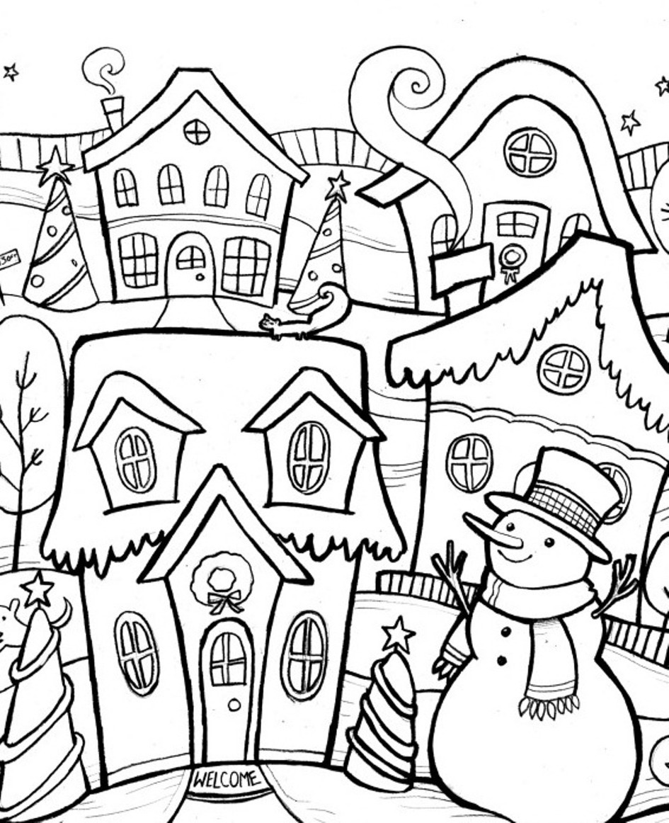 Coloring page: Winter season (Nature) #164434 - Free Printable Coloring Pages
