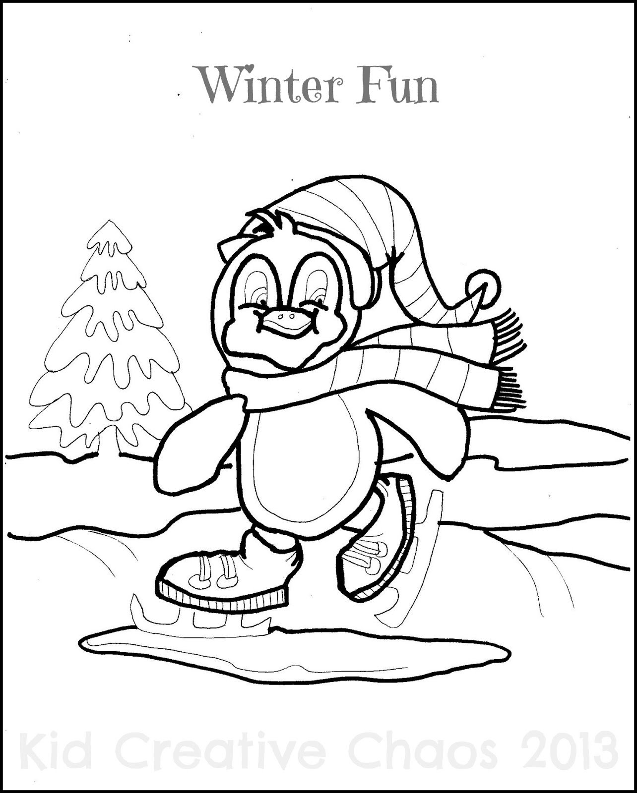 Coloring page: Winter season (Nature) #164487 - Free Printable Coloring Pages