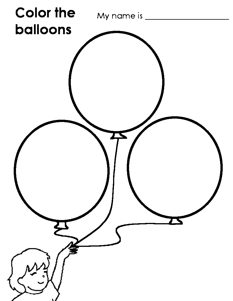 Coloring page: Balloon (Objects) #169612 - Free Printable Coloring Pages