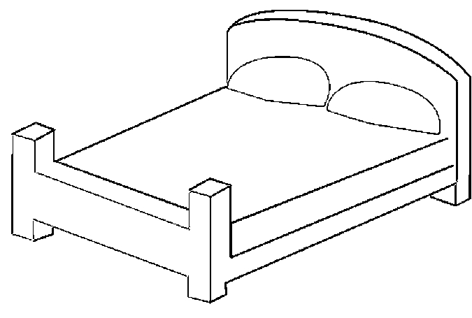 Coloring page: Bed (Objects) #168114 - Free Printable Coloring Pages