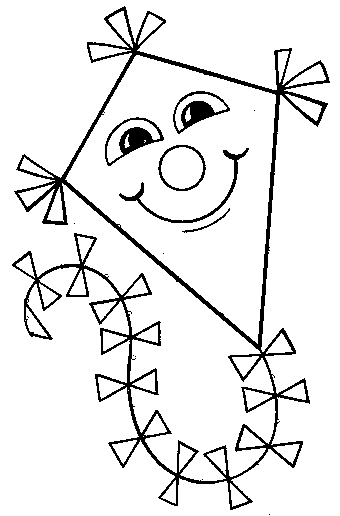 Coloring page: Kite (Objects) #168294 - Free Printable Coloring Pages