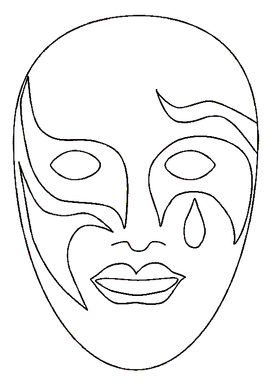 Coloring page: Mask (Objects) #120528 - Free Printable Coloring Pages