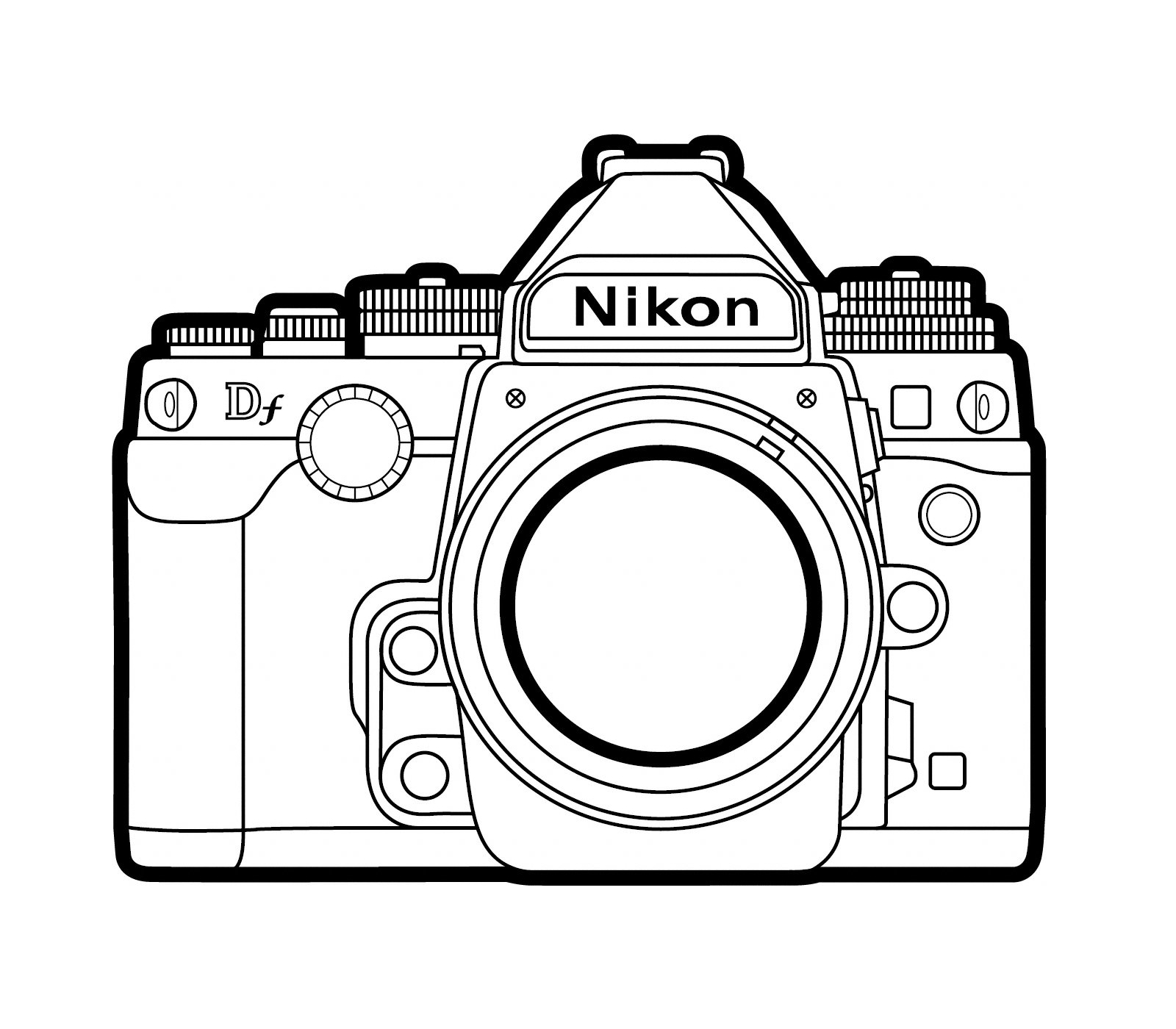 Coloring page: Photo camera (Objects) #119905 - Free Printable Coloring Pages