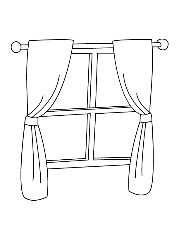 Coloring page: Window (Objects) #168791 - Free Printable Coloring Pages