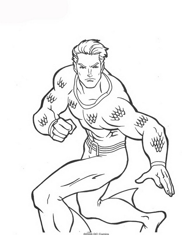 Coloring page: Aquaman (Superheroes) #84996 - Free Printable Coloring Pages