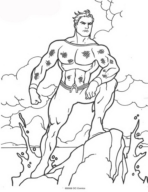 Coloring page: Aquaman (Superheroes) #85028 - Free Printable Coloring Pages
