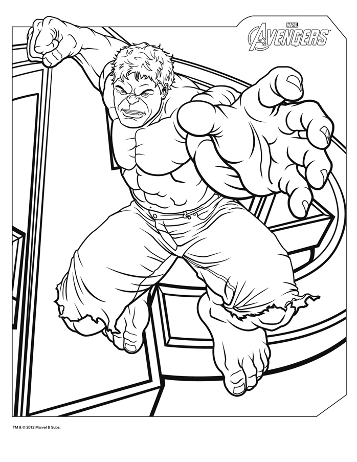 Coloring page: Avengers (Superheroes) #74013 - Free Printable Coloring Pages