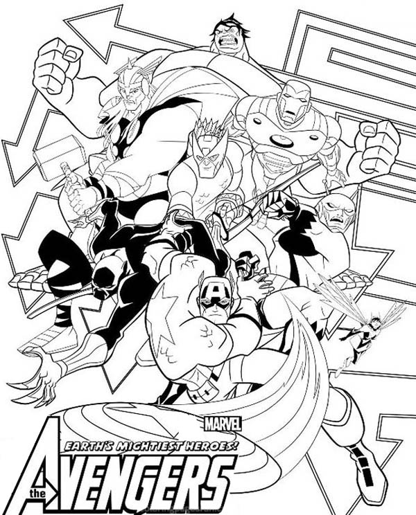 Coloring page: Avengers (Superheroes) #74228 - Free Printable Coloring Pages