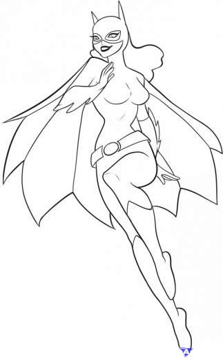 Coloring page: Batgirl (Superheroes) #77734 - Free Printable Coloring Pages
