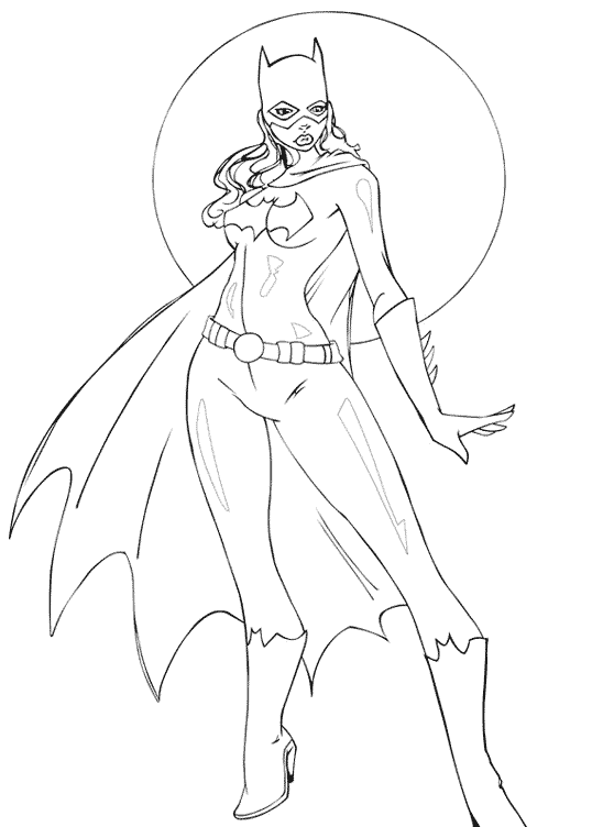 Batgirl And Supergirl Coloring Pages Boringpop Hot Sex Picture