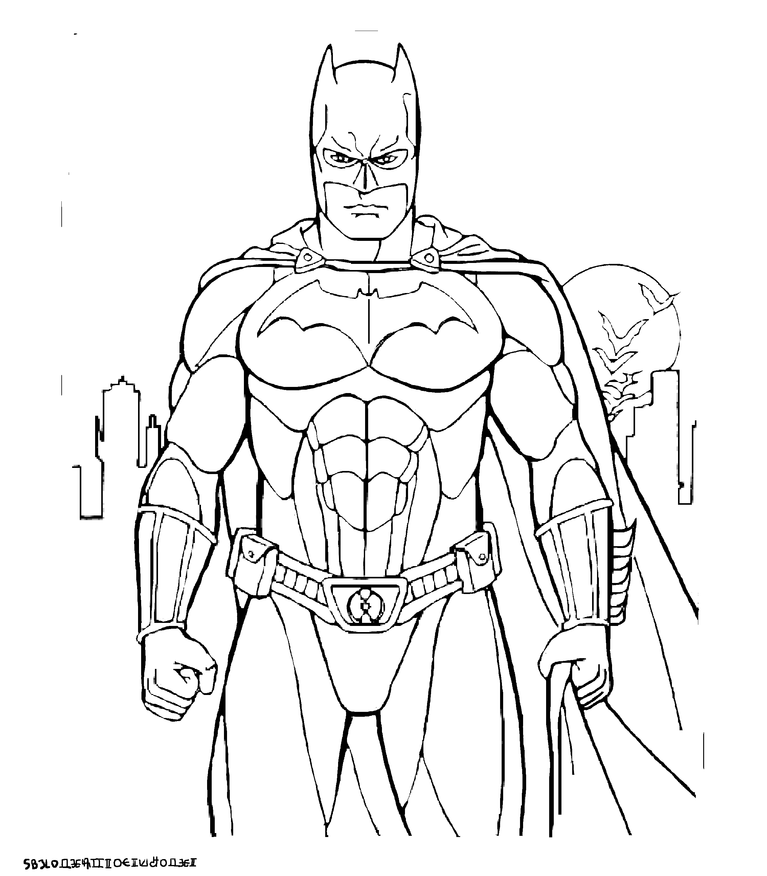 Coloring page: Batman (Superheroes) #76835 - Free Printable Coloring Pages