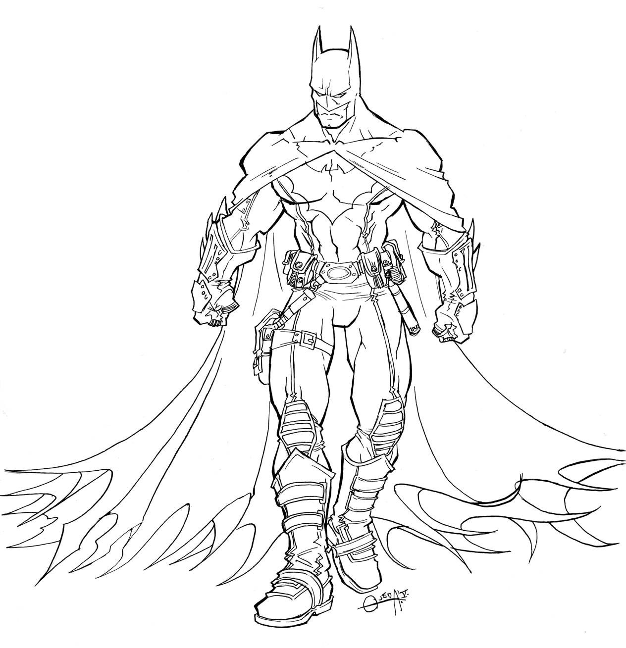 Coloring page: Batman (Superheroes) #76836 - Free Printable Coloring Pages