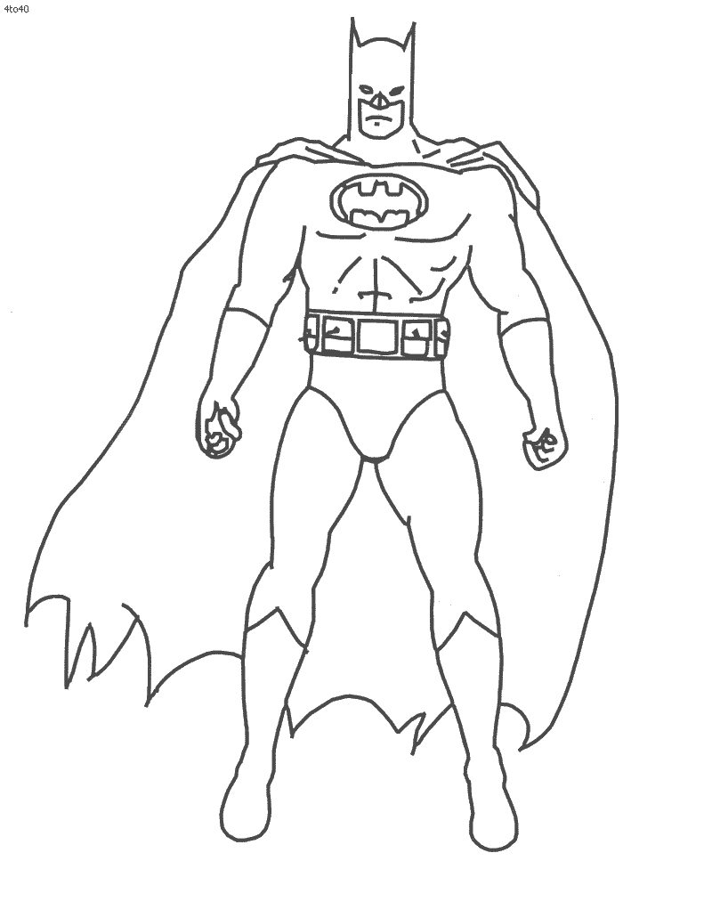 Coloring page: Batman (Superheroes) #76838 - Free Printable Coloring Pages