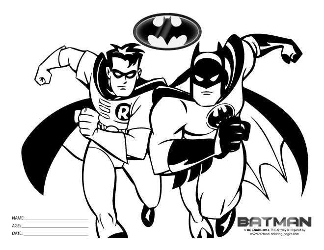 Coloring page: Batman (Superheroes) #76988 - Free Printable Coloring Pages