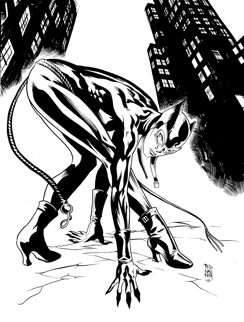Coloring page: Catwoman (Superheroes) #78131 - Free Printable Coloring Pages