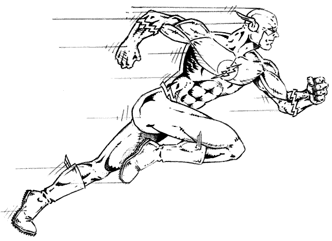 Coloring page: Flash (Superheroes) #83357 - Free Printable Coloring Pages
