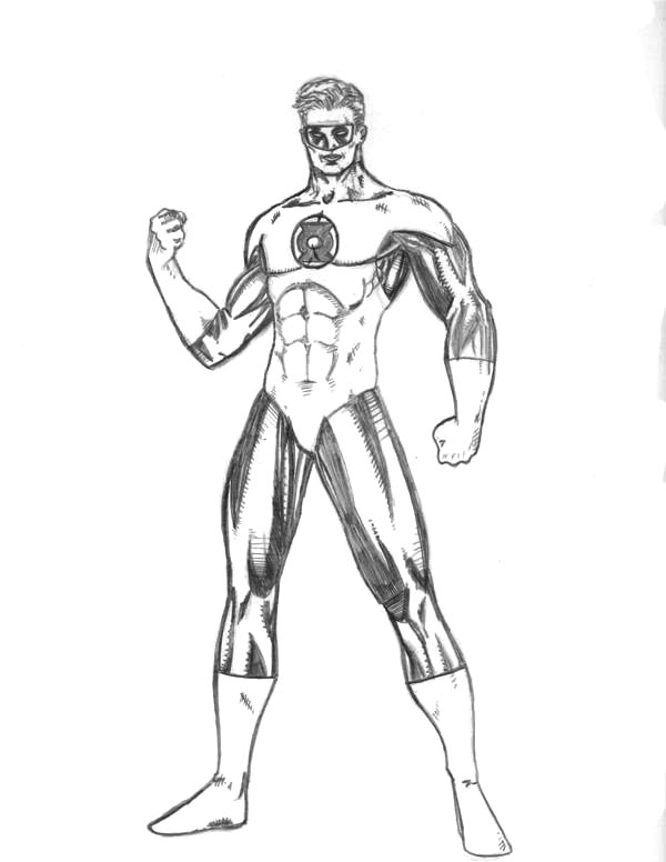Coloring page: Green Lantern (Superheroes) #81291 - Free Printable Coloring Pages