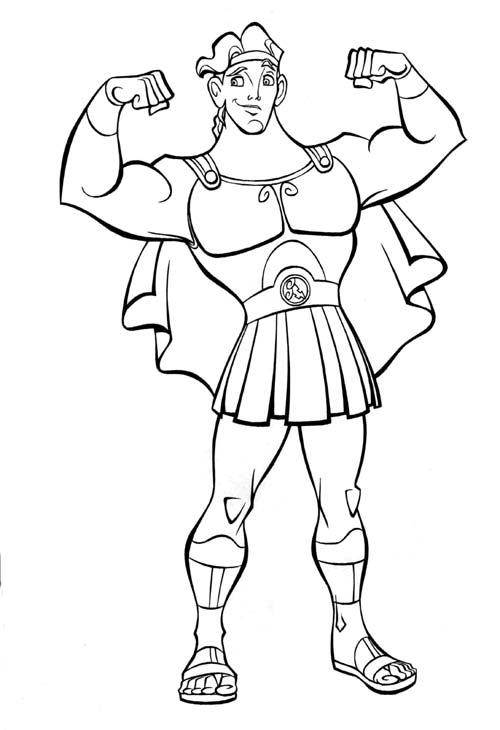 Coloring page: Hercules (Superheroes) #84217 - Free Printable Coloring Pages