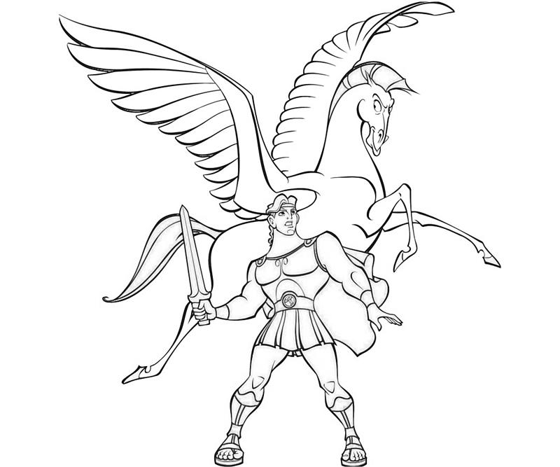 Coloring page: Hercules (Superheroes) #84239 - Free Printable Coloring Pages