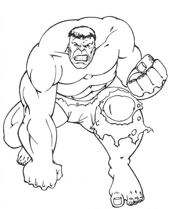 Coloring page: Hulk (Superheroes) #79012 - Free Printable Coloring Pages