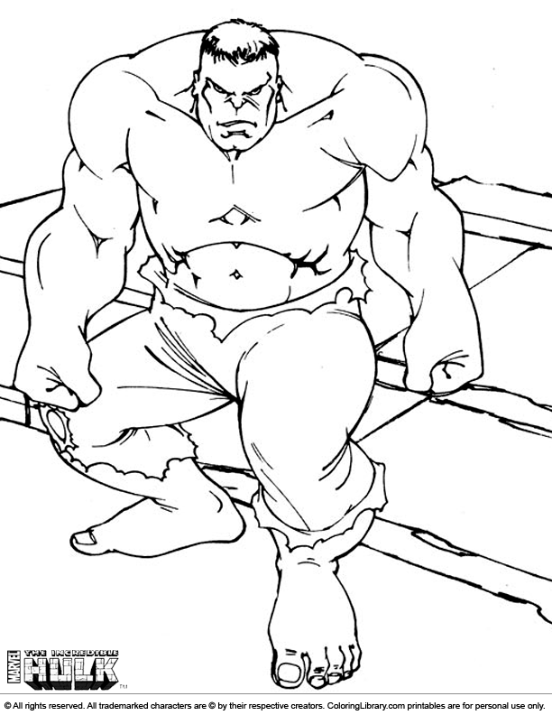 Coloring page: Hulk (Superheroes) #79098 - Free Printable Coloring Pages