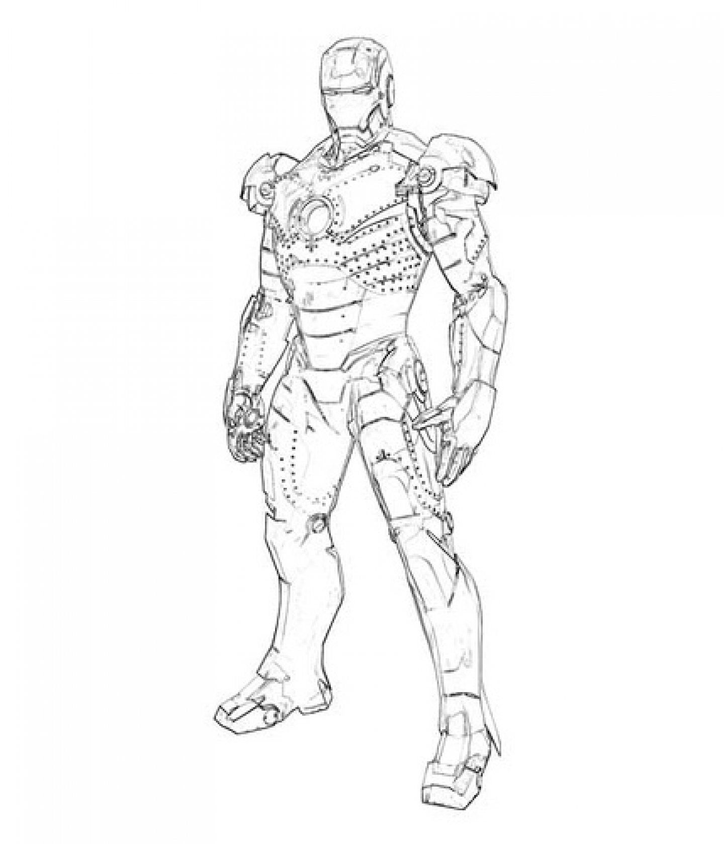 Coloring page: Iron Man (Superheroes) #80530 - Free Printable Coloring Pages
