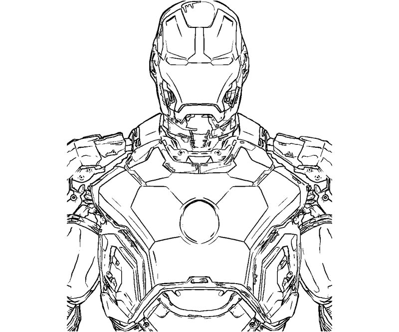 Coloring page: Iron Man (Superheroes) #80536 - Free Printable Coloring Pages