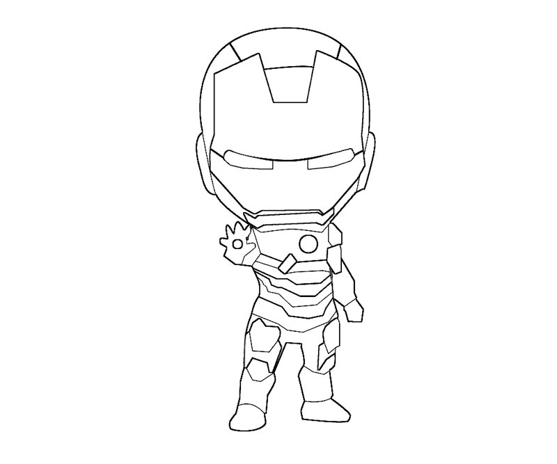 Coloring page: Iron Man (Superheroes) #80541 - Free Printable Coloring Pages