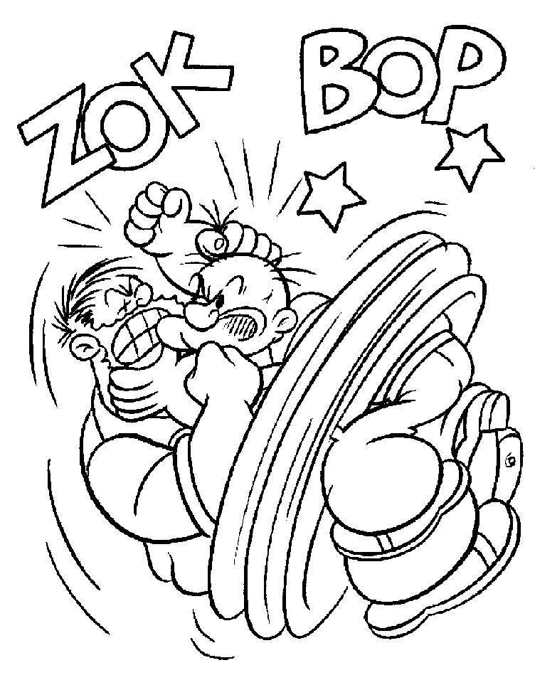 Coloring Page Popeye Superheroes Printable Coloring Pages
