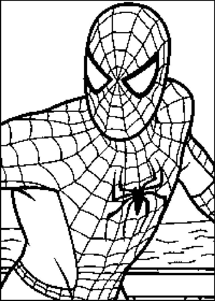 Coloring page: Spiderman (Superheroes) #78675 - Free Printable Coloring Pages