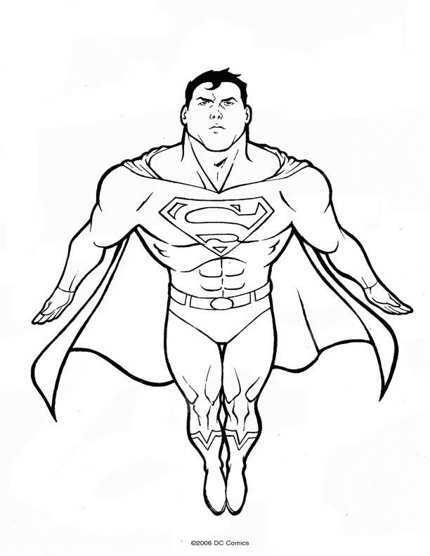 Coloring page: Superman (Superheroes) #83655 - Free Printable Coloring Pages