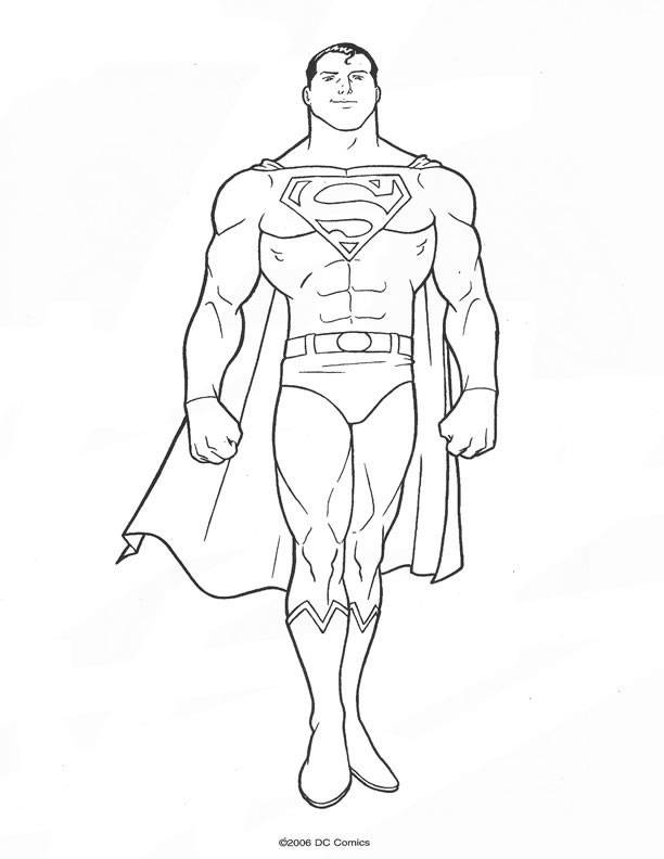 Coloring page: Superman (Superheroes) #83685 - Free Printable Coloring Pages