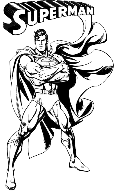 Coloring page: Superman (Superheroes) #83781 - Free Printable Coloring Pages