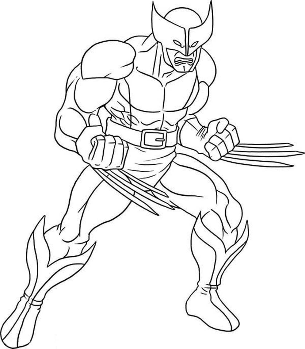 Coloring page: Wolverine (Superheroes) #74838 - Free Printable Coloring Pages