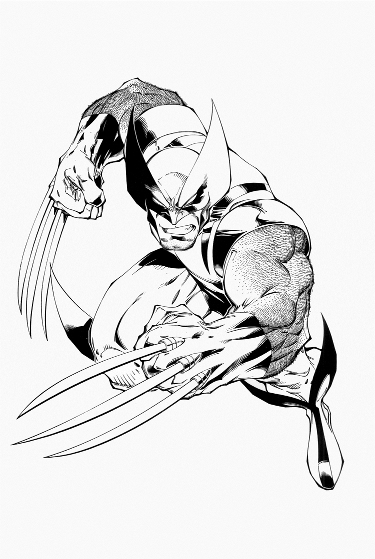 Coloring page: Wolverine (Superheroes) #74843 - Free Printable Coloring Pages