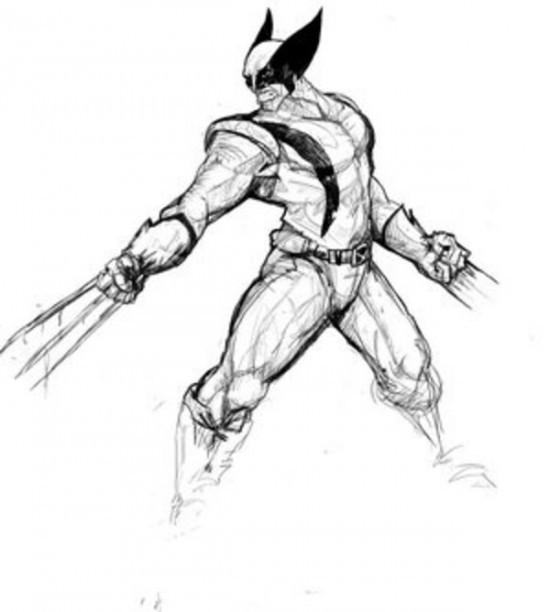 Coloring page: Wolverine (Superheroes) #74858 - Free Printable Coloring Pages
