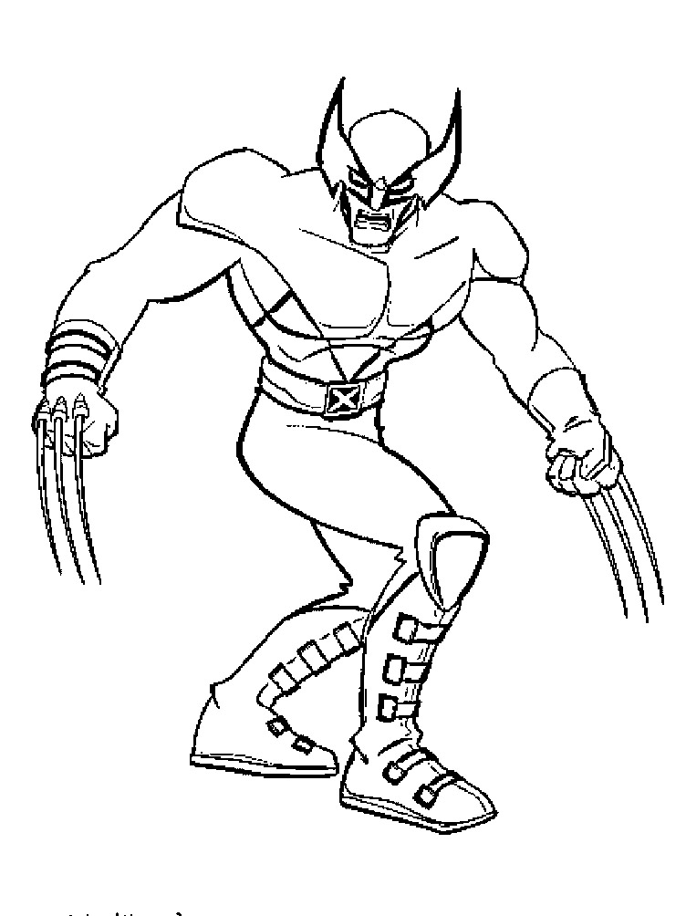 Coloring page: Wolverine (Superheroes) #74864 - Free Printable Coloring Pages