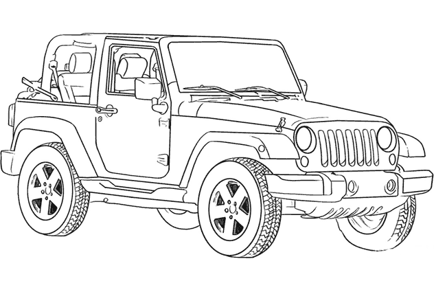 Coloring page: 4X4 (Transportation) #145922 - Free Printable Coloring Pages